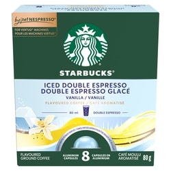 Starbucks Iced Double Espresso Vanilla For NESPRESSO VERTUO 80 g, $16.24/100g
