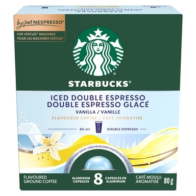 Starbucks Iced Double Espresso Vanilla For NESPRESSO VERTUO 80 g, $16.24/100g