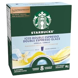 Starbucks Iced Double Espresso Vanilla For NESPRESSO VERTUO - 80 g