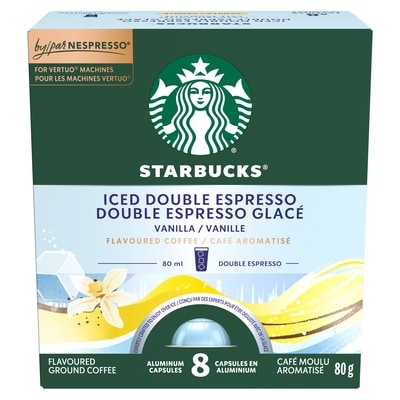 Starbucks Double espres. glacé vanille pour NESP. VERTUO 80 g, 16,24 $/100g