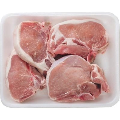 null Côtelettes de porc avec os 16,51 $/1kg 7,49 $/1lb