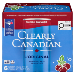 Clearly Canadian Boisson d'eau pétillante cerise sauvage 6x355.0 ml, 0,42 $/100ml