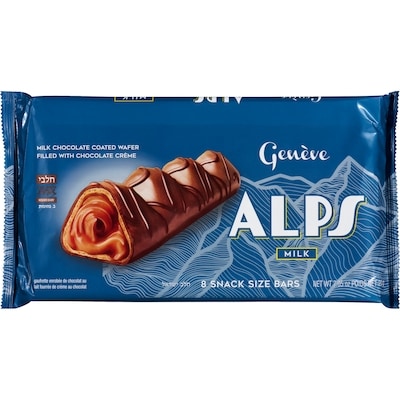 Geneve Swiss Chocolate Alps Milk Chocolate Coated Wafer Filled With Chocolate Crème 200 g, $8.00/100g