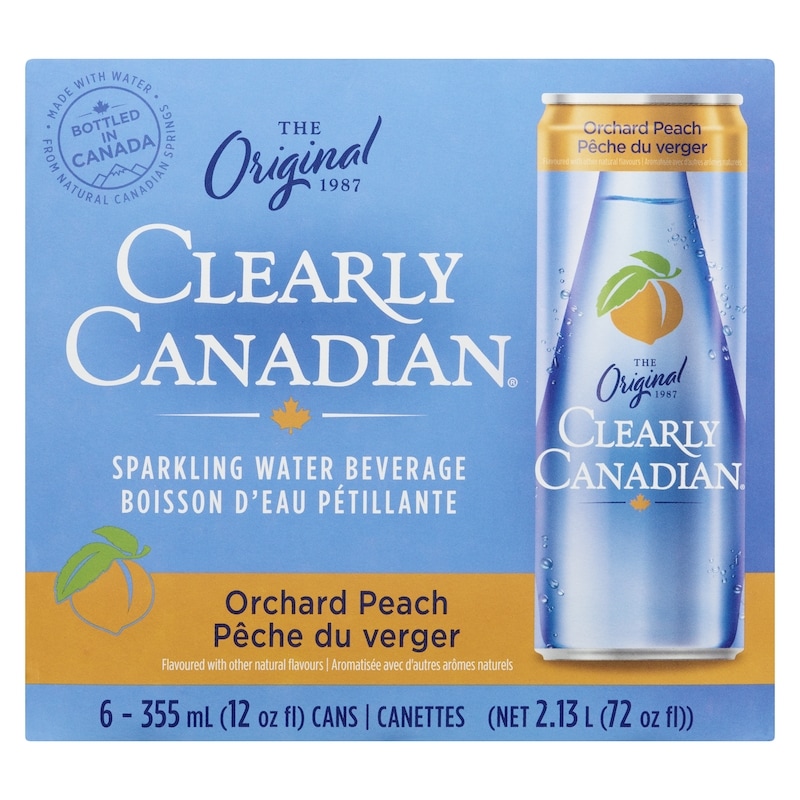 Sparkling Water Beverage Orchard Peach