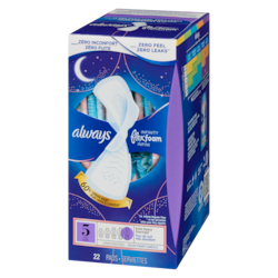 Always Infinity Feminine Pads for Women, Flexfoam Pads with Wings