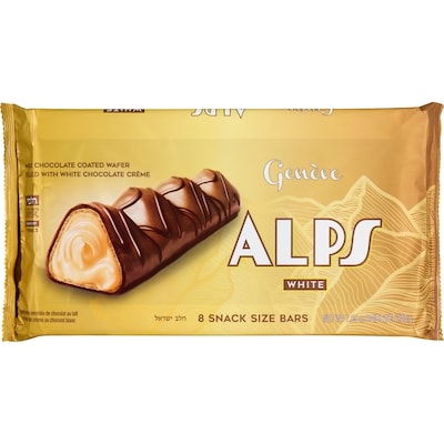 Geneve Swiss Chocolate Alps Milk Chocolate Coated Wafer Filled With White Chocolate Crème 200 g, $8.00/100g