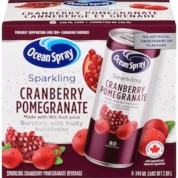 Sparkling Cranberry Pomegranate Beverage