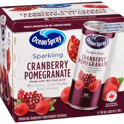 Sparkling Cranberry Pomegranate Beverage