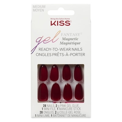 Kiss Gel fantasy magnétique ongles prêts-à-porter moyen 1 ea, 17,99 $/1ch