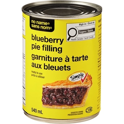 No Name Blueberry Pie Filling 540 ml, $1.06/100ml
