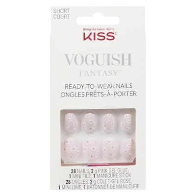 Kiss Voguish fantasy ongles prêts-à-porter court 1 ea, 14,99 $/1ch