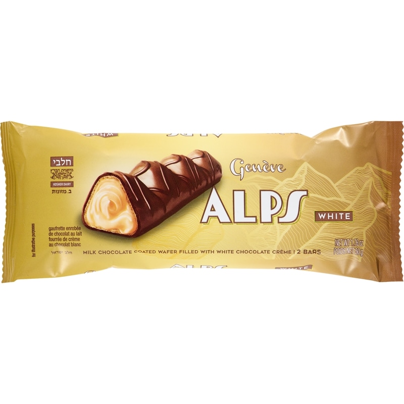Alps Milk Chocolate Coated Wafer Filled With White Chocolate Crème
