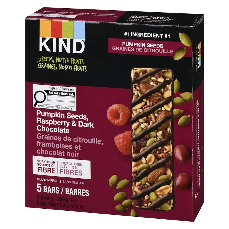 Nut Bars Pumpkin Seeds, Raspberry & Dark Chocolate