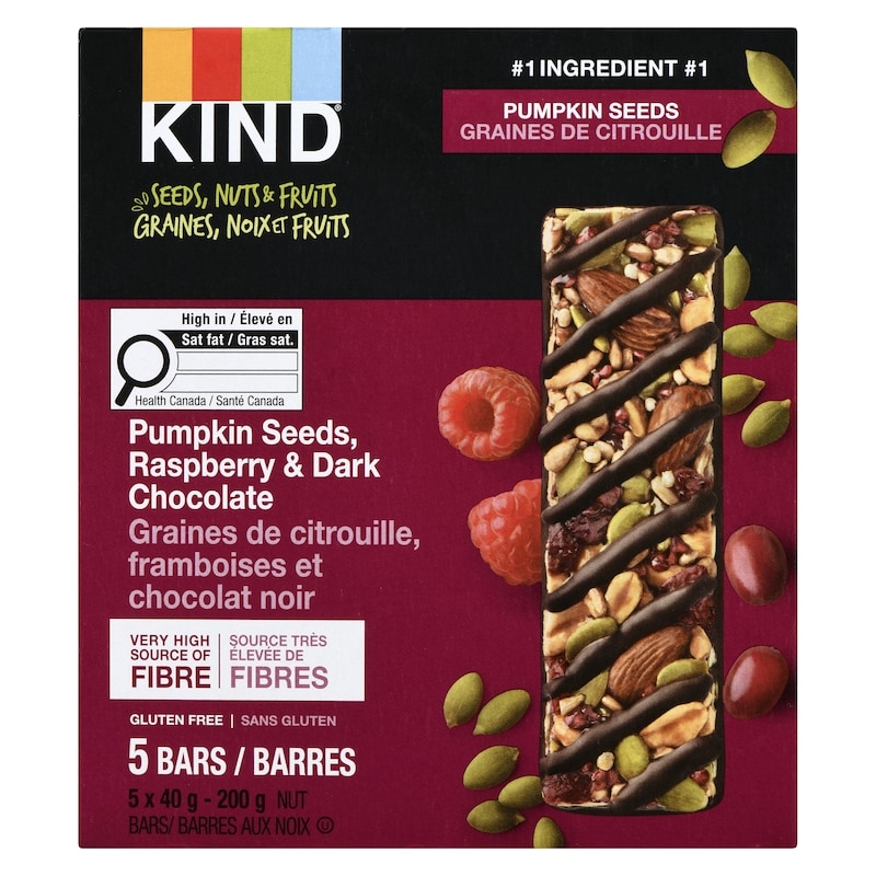 Nut Bars Pumpkin Seeds, Raspberry & Dark Chocolate