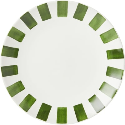 Life at Home Assiette à salade à rayures – vert 1 ea, 7,00 $/1ch