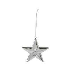 Life at Home Ceramic Star Ornament - Silver 1 ea, $7.00/1ea