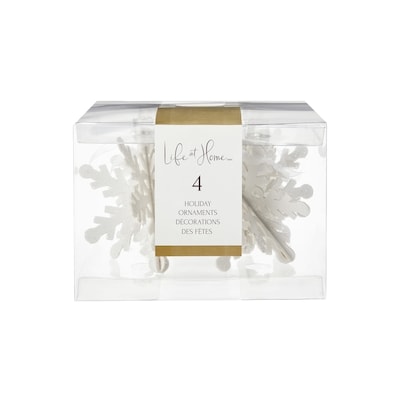 Life at Home Paper Snowflake Holiday Ornaments 4 Pack 4 ea, $2.28/1ea