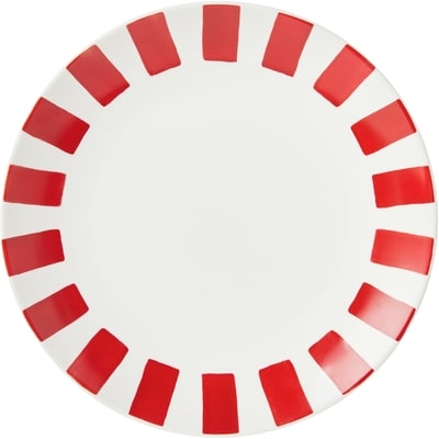 Life at Home Assiette à salade à rayures – rouge 1 ea, 7,00 $/1ch