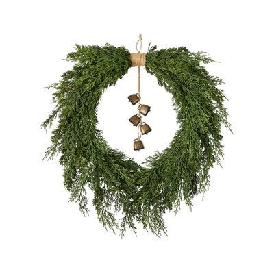 Life at Home Cypress Wreath with Antique Bells 1 ea, $39.00/1ea