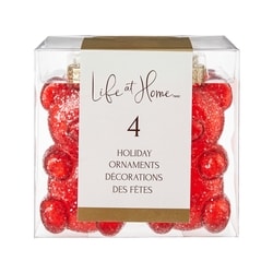 Life at Home Lot de 4 décorations des fêtes en oursons gélifiés sucrés – rouge 4 ea, 1,75 $/1ch