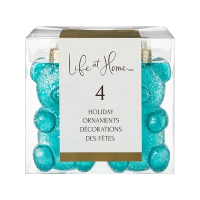 Life at Home Lot de 4 décorations d’oursons gélifiés sucrés – bleu 4 ea, 1,75 $/1ch