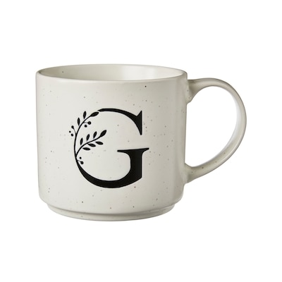 Life at Home Tasse avec monogramme – lettre G 1 ea, 8,00 $/1ch