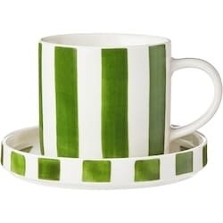Life at Home Mug and Saucer 2 Piece Set - Green 1 ea, $8.00/1ea