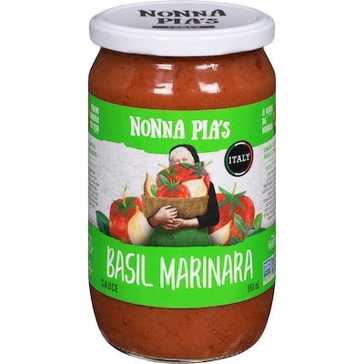 Nonna Pia's Gourmet Sauces Sauce Basil Marinara 660 ml, $1.21/100ml