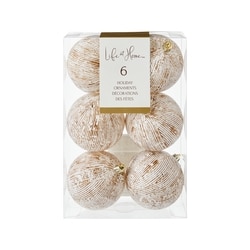 Life at Home Metal Foil Ornaments 6 Pack - Bronze 6 ea, $1.50/1ea