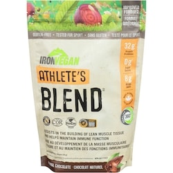 Iron Vegan Supplément protéiné pourl'entraînement chocolat naturel 1 kg, 7,40 $/100g