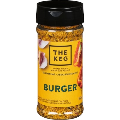 The Keg Assaisonnement burger 165 g, 3,93 $/100g