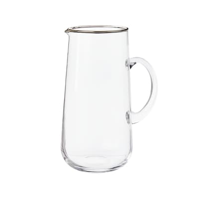 Life at Home Silver Rim Glass Pitcher 1 ea, $24.00/1ea