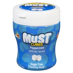 Must Sugar Free Chewing Gum Peppermint Cubes