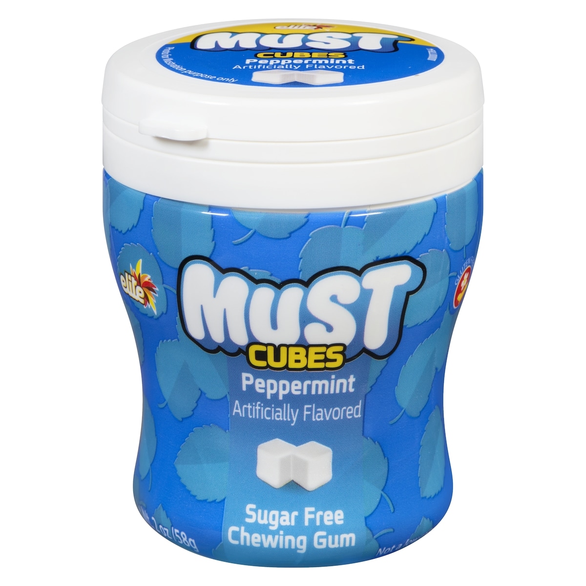 Elite Gomme à mâcher sans sucre menthe poivrée 57 g, 13,14 $/100g