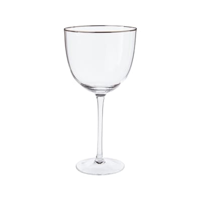 Life at Home Gobelet en verre à rebord argenté   1 ea, 8,00 $/1ch