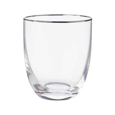 Life at Home Verre à whiskey double à rebord argenté 1 ea, 8,00 $/1ch