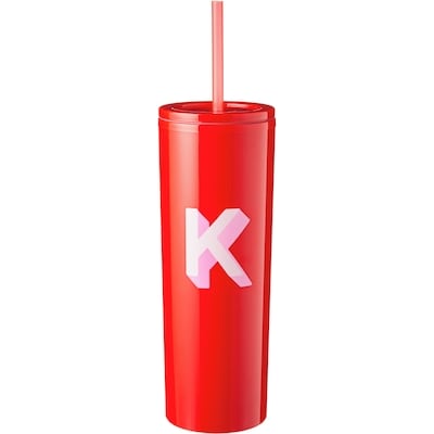 Life at Home Gobelet à emporter avec monogramme – lettre K 1 ea, 8,00 $/1ch