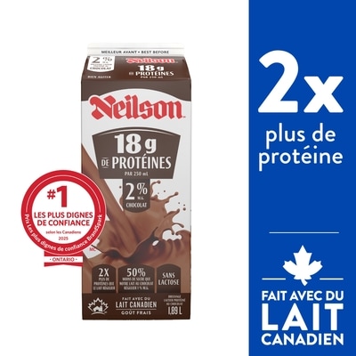 Neilson Beverage laitier protéiné au chocolat 2% m.g. 1.89 l, 0,44 $/100ml