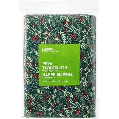 Everyday Essentials Water Resistant Tablecloth 60 in x 84 in - Berry Botanical 1 ea, $8.00/1ea