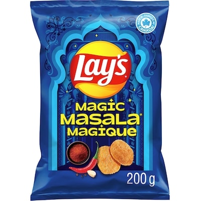 Lay's Magic Masala ridged flavoured potato chips 200 g, $2.40/100g