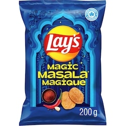 Lay’s Croustilles assaisonnées ondulées Masala magique 200 g, 2,00 $/100g
