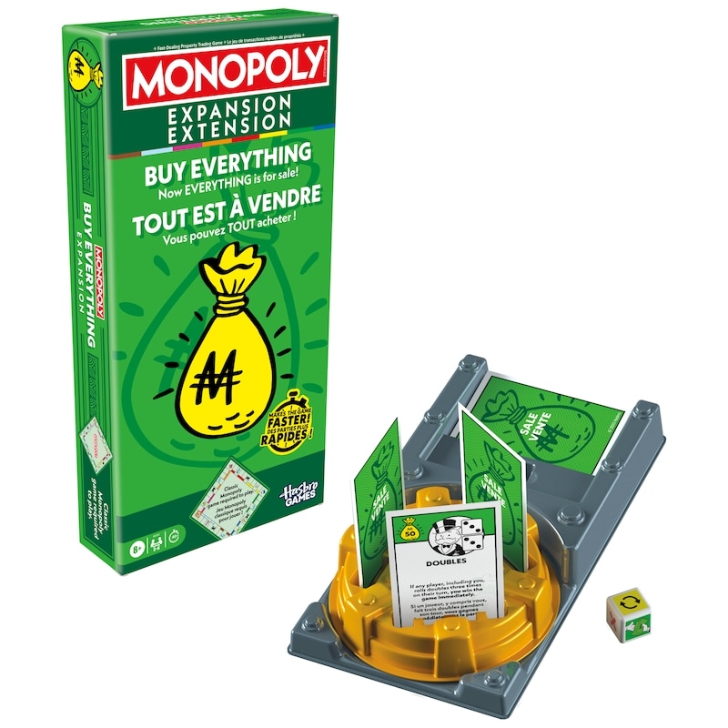 Monopoly Buy Everything EXPANSION (Classic Monopoly Board Game Required to Play)