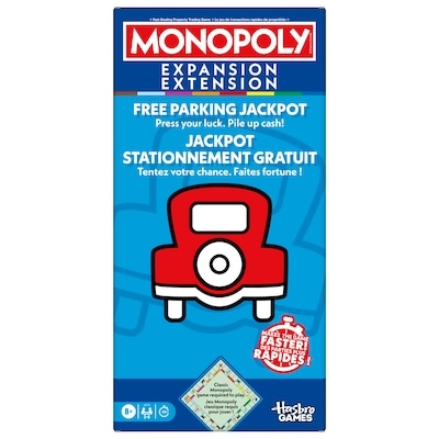 Jeu Hasbro Monopoly, EXTENSION Jackpot Stationnement gratuit (jeu Monopoly classique requis pour jouer) 1 ea, 18,00 $/1ch