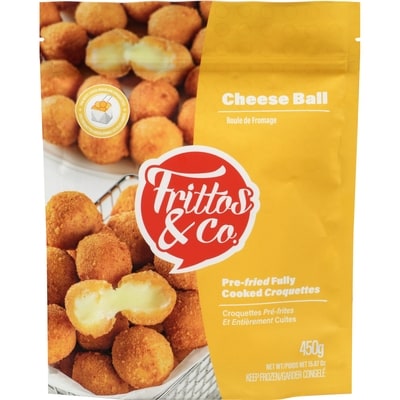 FRITTOS & CO Croquettes pré-frites et entièrement cuites boule de fromage 1 ea, 12,49 $/1ch