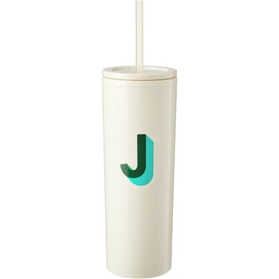 Life at Home Gobelet à emporter avec monogramme – lettre J 1 ea, 8,00 $/1ch