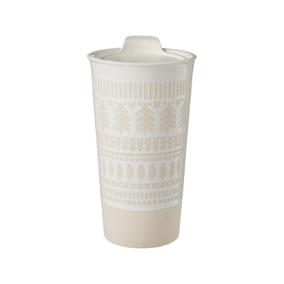 Life at Home Tasse de voyage avec couvercle – crème 1 ea, 9,00 $/1ch