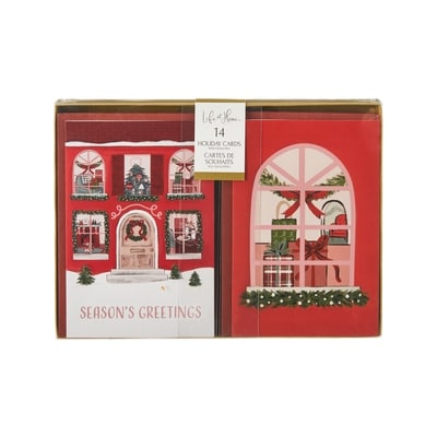 Life at Home Assorted Holiday Cards 14 Pack - Windows 14 ea, $0.64/1ea