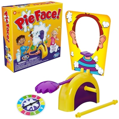 Jeu Pie Face, jeu familial avec crème fouettée, pour enfants, à partir de 5 ans 
