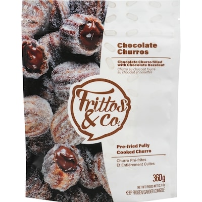 FRITTOS & CO Pre-Fried Fully Cooked Churro Chocolate Churros 360 g, $3.05/100g