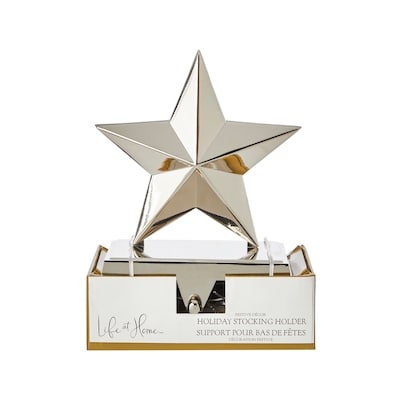 Life at Home Support pour bas de fêtes en forme d’étoile argentée 1 ea, 19,00 $/1ch